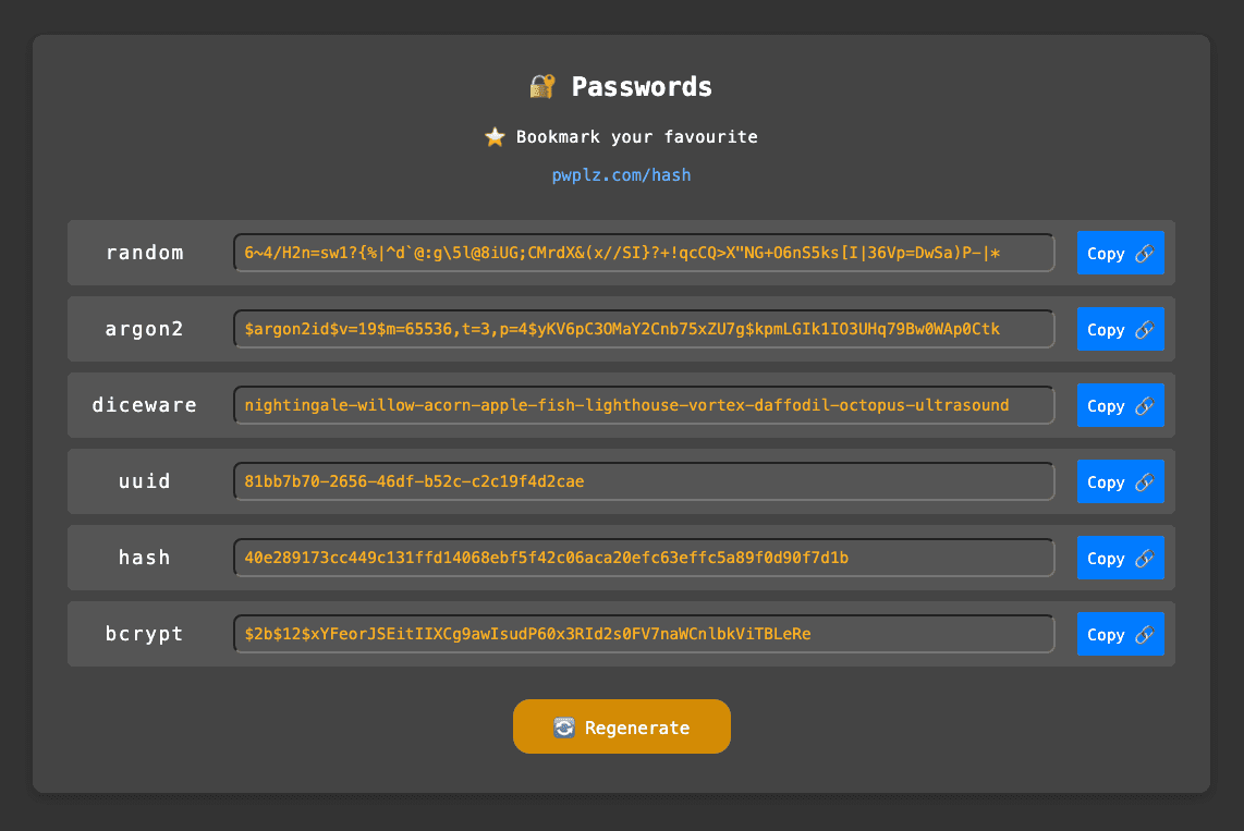 All Passwords Demo
